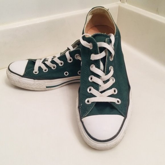 converse all star dark green